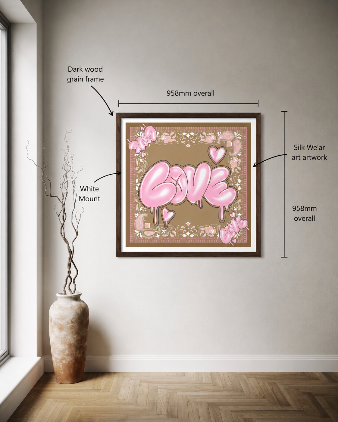 WE’AR ART — DARK WOOD FRAME