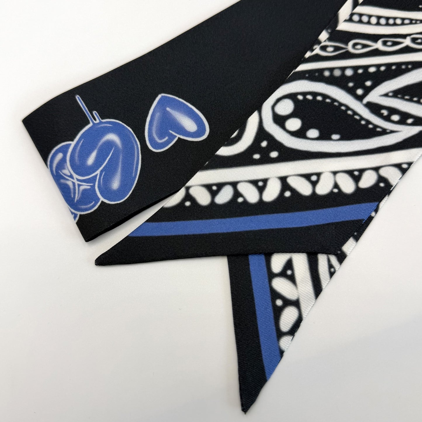 'Cobalt Love' Silk Twill