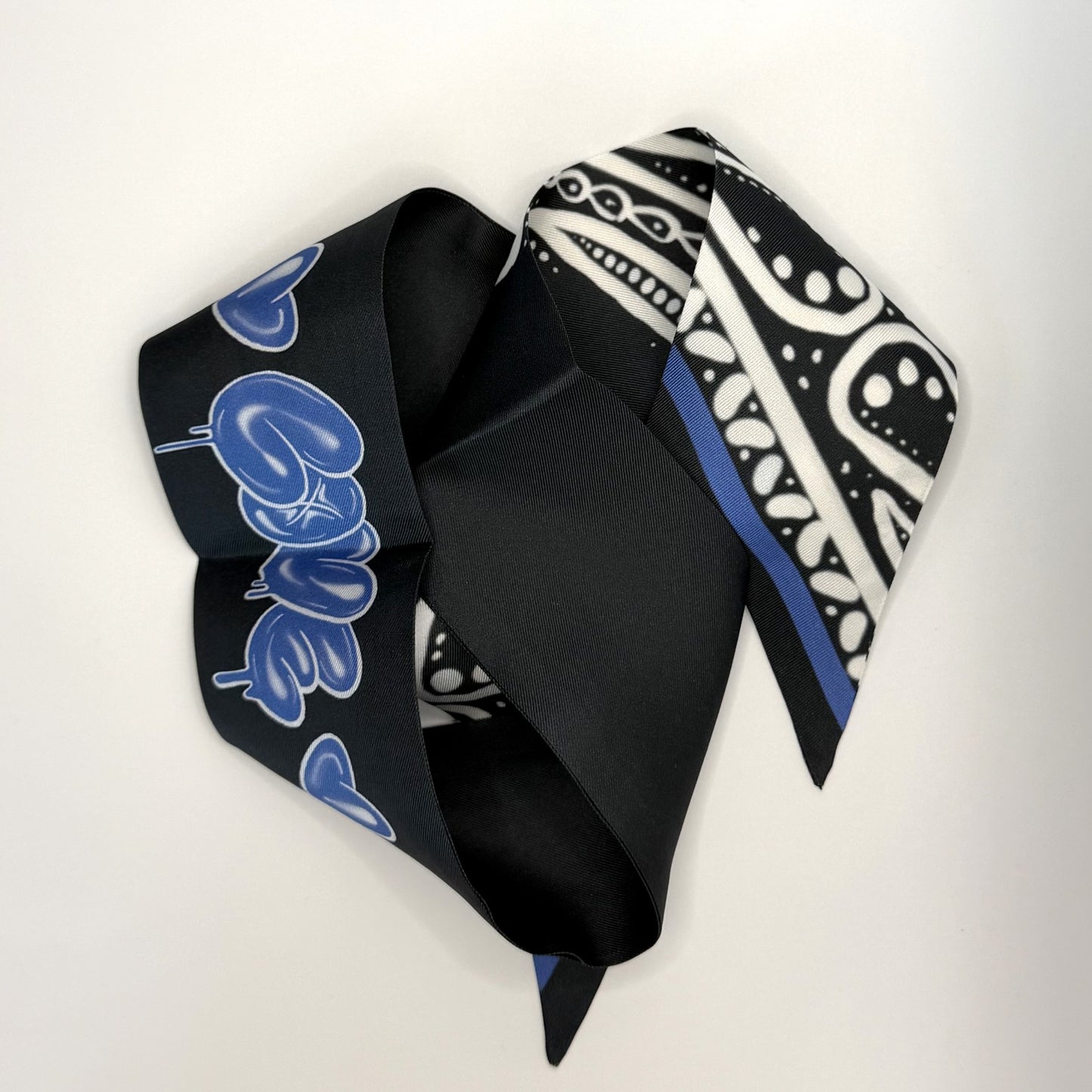 'Cobalt Love' Silk Twill