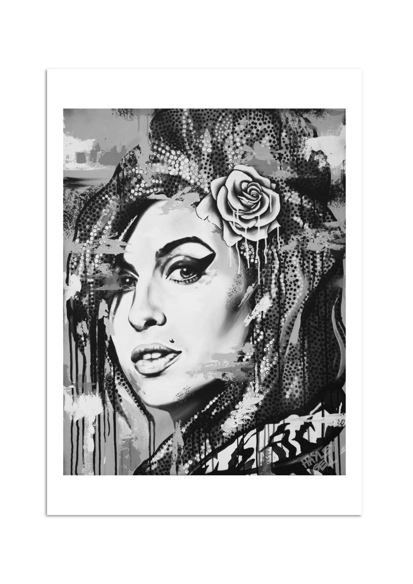 Amy Winehouse Portrait - Print