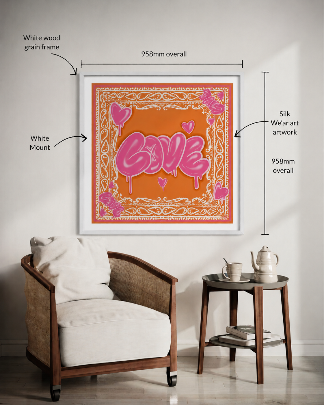 WE’AR ART — WHITE FRAME